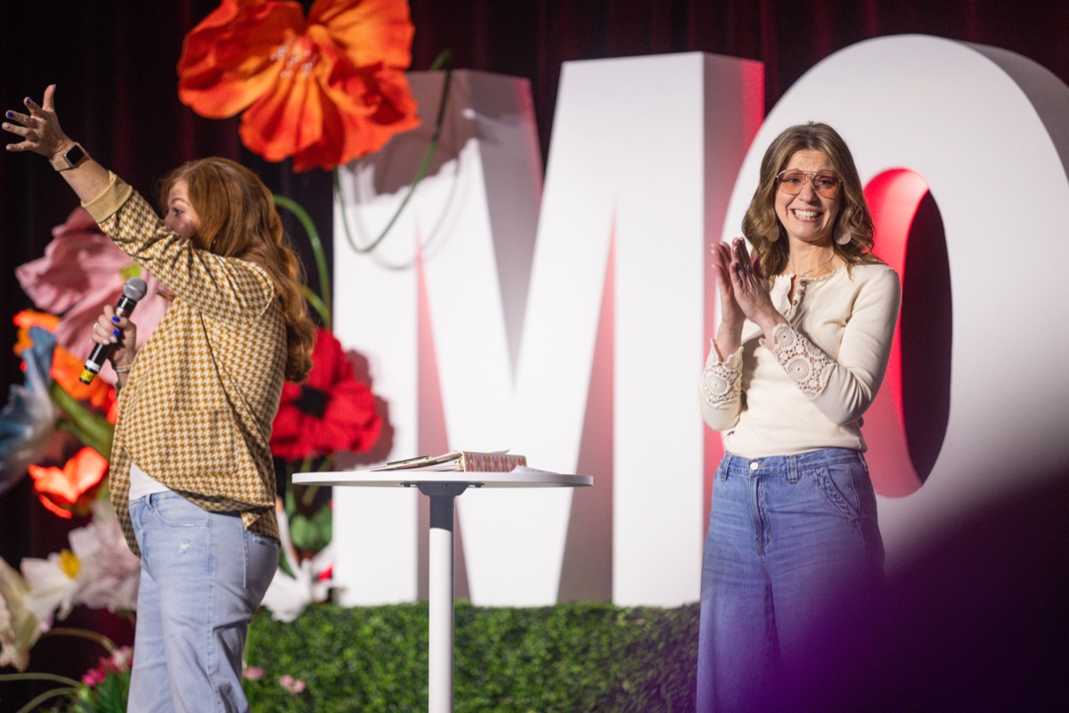 MORE speakers celebrating on stage